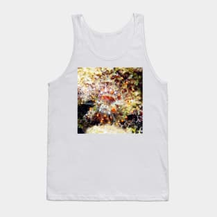 Orange Club Tipped Sea Anemone Tank Top